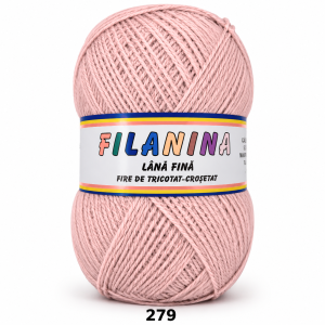 Lână 100% - 400m/ 100GR, COD 279 - Roz Praf