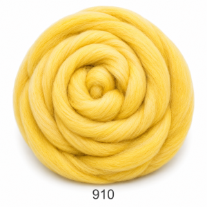 Fir gigant din lână merinos - Cod: 910, GALBEN MELANJ - 1 Kg
