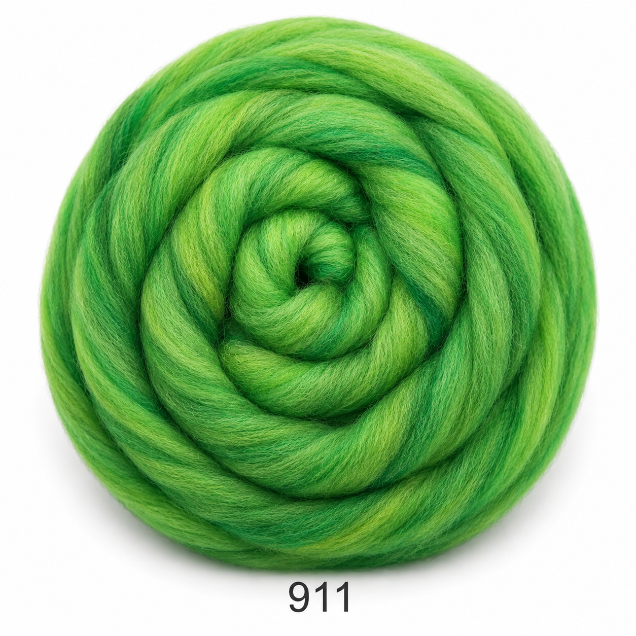 Fir gigant din lână merino- Cod:911, Verde melanj - 1 Kg