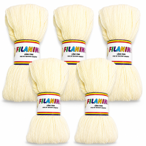 PACHET 500G/ PRET 45 LEI - ALB NATUR- 100% lana COD 125, 400M/100GR
