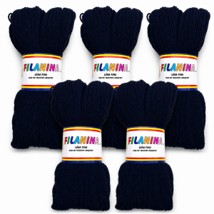 PACHET 500G/ PRET 45 LEI - NEGRU- 100% lana COD 126, 400M/100GR