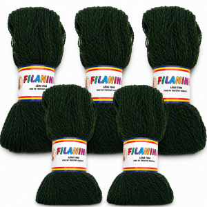 PACHET 500G/ PRET 45 LEI -MOULINE VERDE - 100% lana COD 127, 400M/100GR