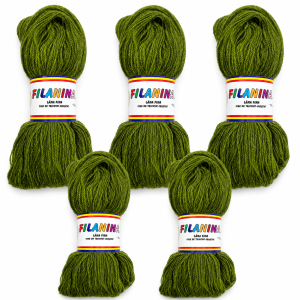 PACHET 500G/ PRET 45 LEI - VERDE OLIV- 100% lana COD 134, 400M/100GR