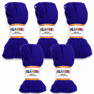 PACHET 500G/ PRET 45 LEI - ALBASTRU- 100% lana COD 136, 400M/100GR
