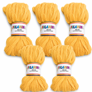 PACHET 500G/ PRET 45 LEI - GALBEN- 100% lana COD 138, 400M/100GR