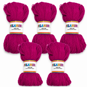 PACHET 500G/ PRET 45 LEI - ROSU RUBIN- 100% lana COD 140, 400M/100GR