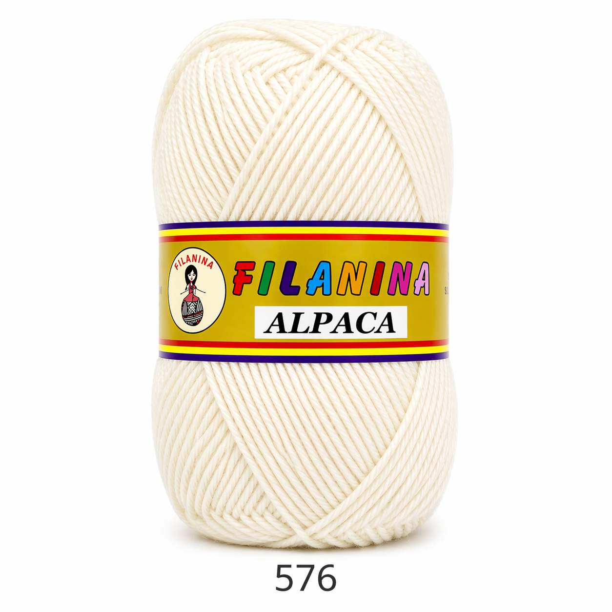 FIR ALPACA -30% LANA + 70% ACRYL, 250m/100g, COD 576- CREM