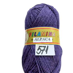 FIR ALPACA -30% LANA + 70% ACRYL, 250m/100g, COD 571-MOV