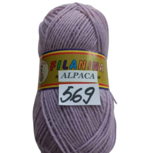 FIR ALPACA -30% LANA + 70% ACRYL, 250m/100g, COD 569-LILA