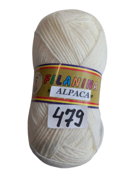 FIR ALPACA -30% LANA + 70% ACRYL, 250m/100g, COD 479- ALB NATUR