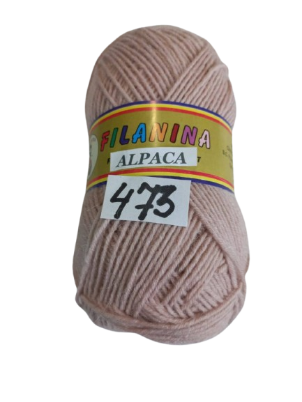 FIR ALPACA -30% LANA + 70% ACRYL, 250m/100g, COD 473-BEJ