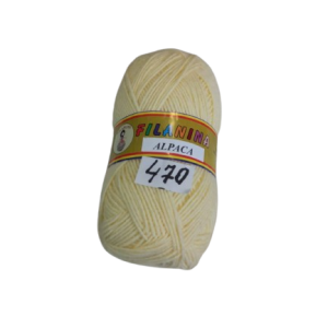 FIR ALPACA -30% LANA + 70% ACRYL, 250m/100g, COD 470-GALBEN PAI