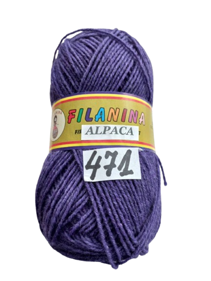 FIR ALPACA -30% LANA + 70% ACRYL, 250m/100g, COD 471-MOV