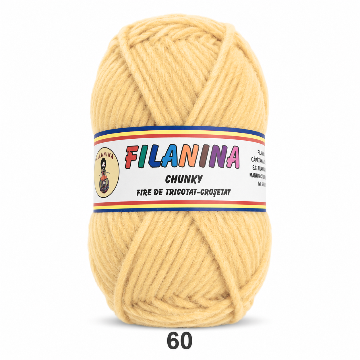 LANA CHUNKY 120M/100G, COD 60- Bej