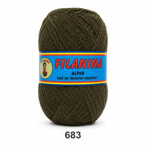 Fir Catifea 100% Acril 300 m – KAKI INCHIS, Cod 683
