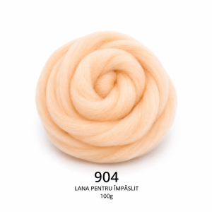 Lână pentru împâslit 100 g Piersică cod 904 Filanina