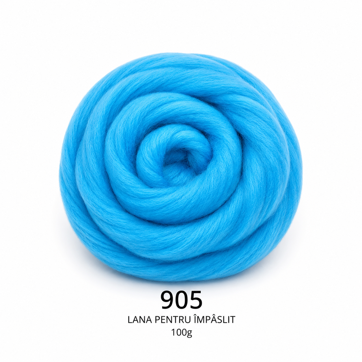 Lână pentru împâslit 100 g Turcoaz Deschis cod 905 Filanina