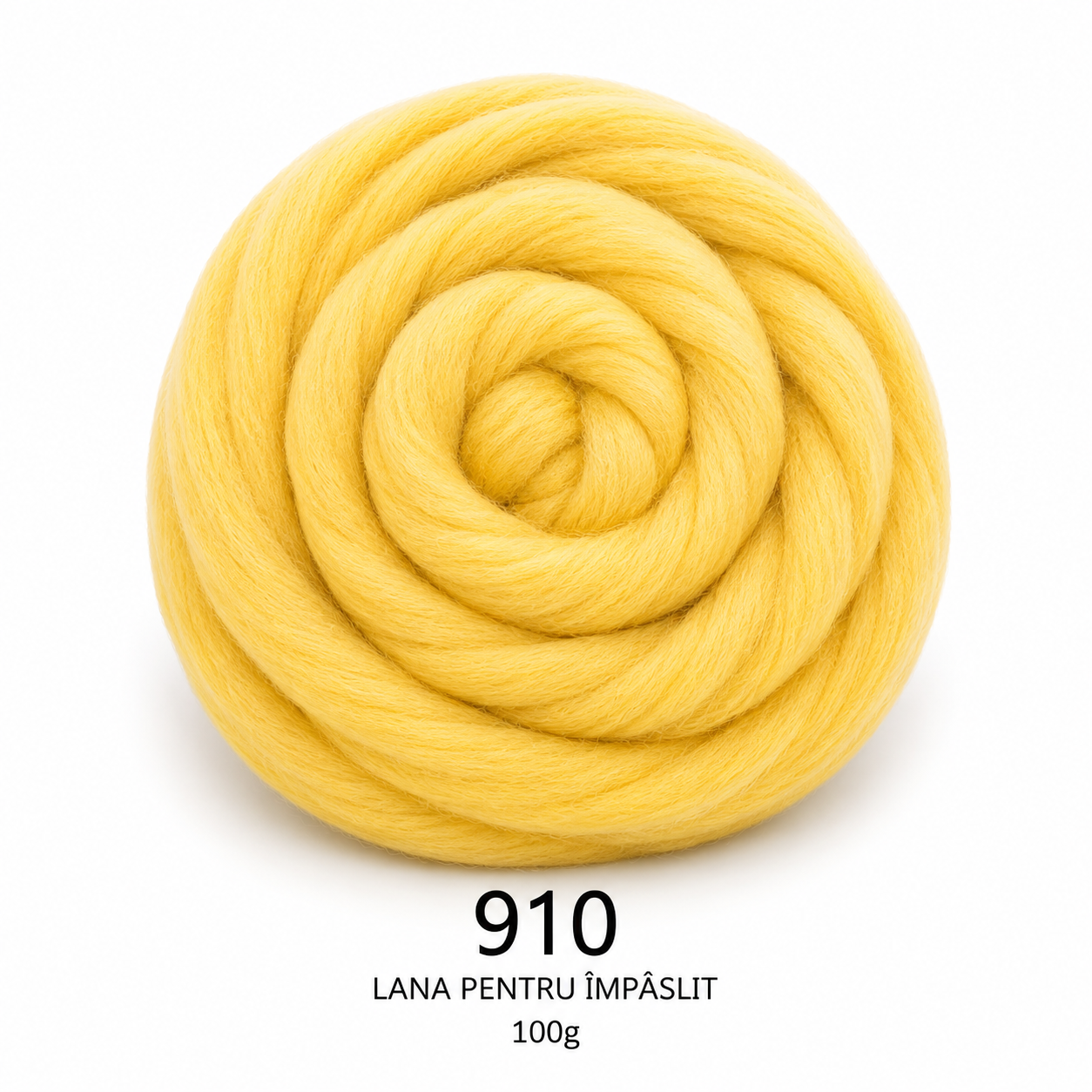 Lână pentru împâslit 100 g Galben Melanj cod 910 Filanina