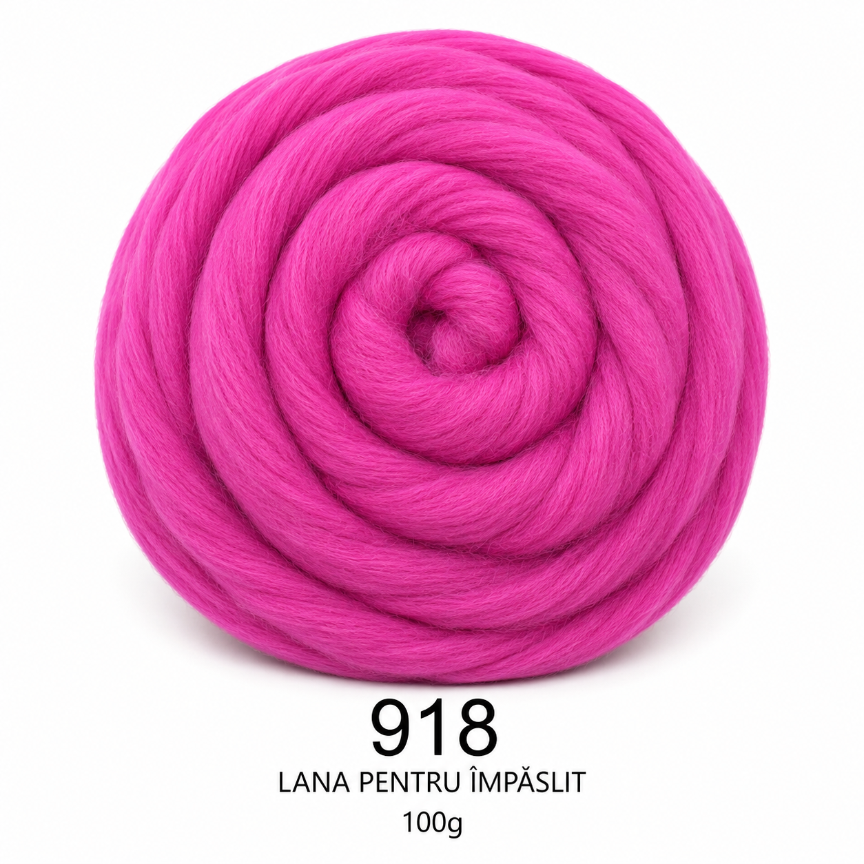 Lână pentru împâslit 100 g Ciclam Deschis cod 918 Filanina