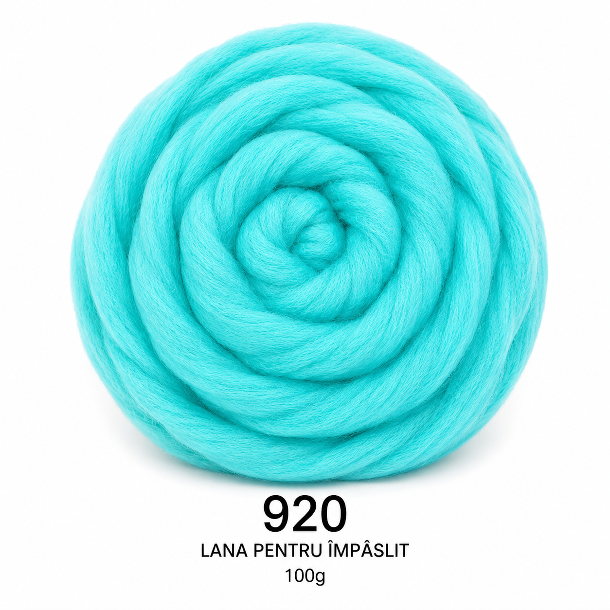 Lână pentru împâslit și feltare 100 g Verde Mentă cod 920 Filanina