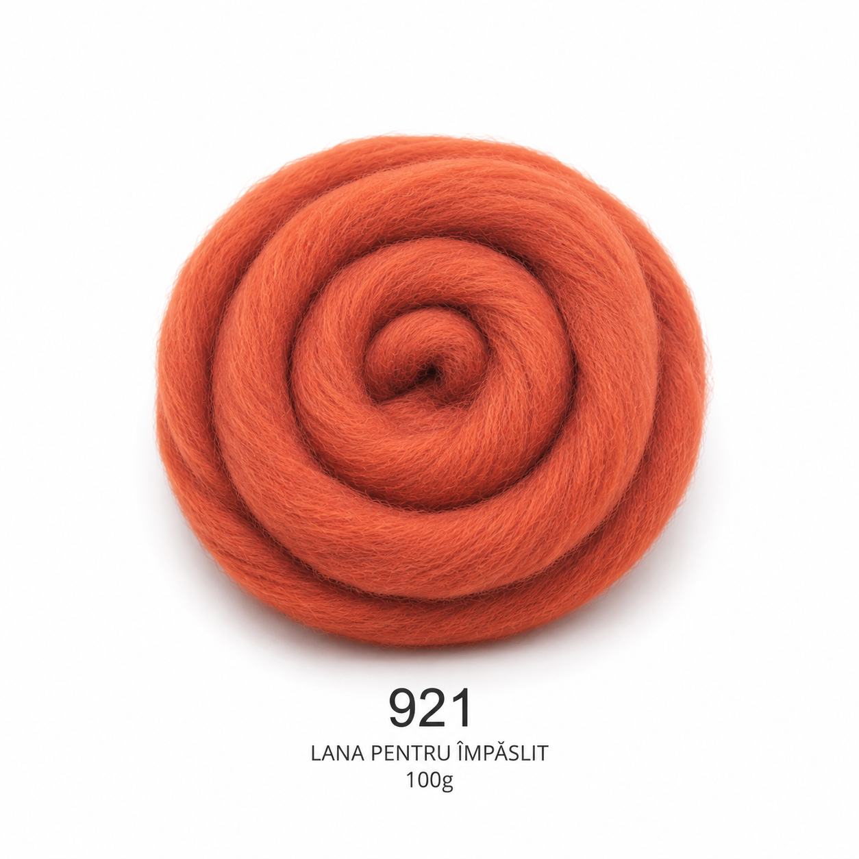 Lână pentru împâslit 100 g Cărămiziu cod 921 Filanina