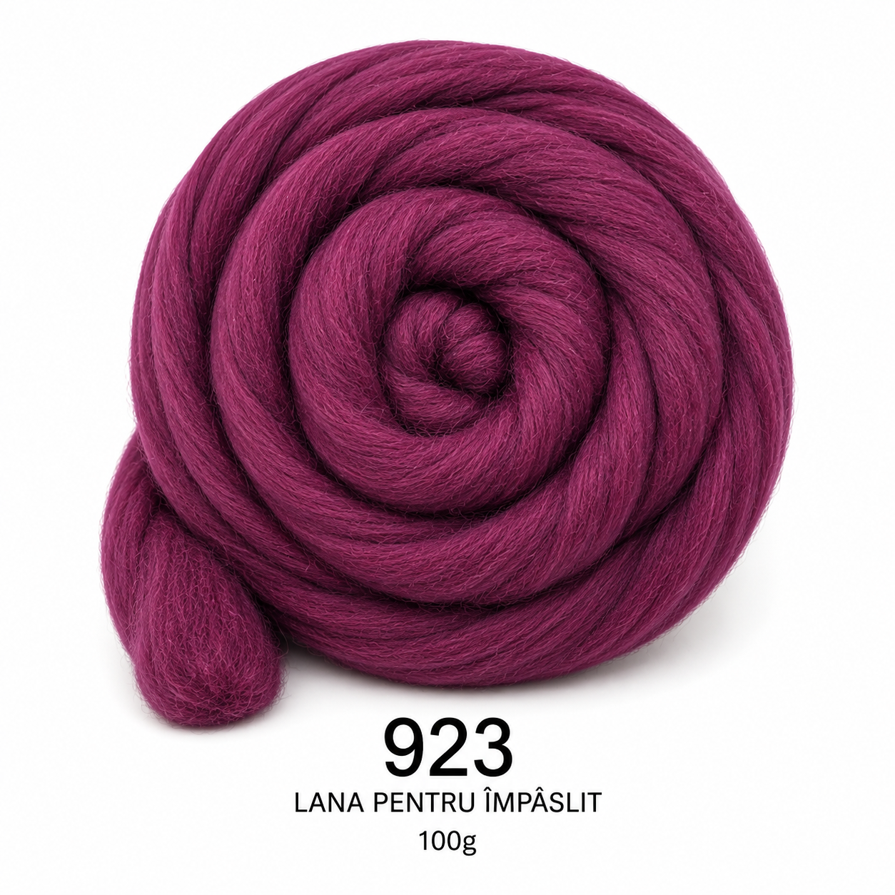 Lână pentru împâslit 100 g Mov Prună cod 923 Filanina