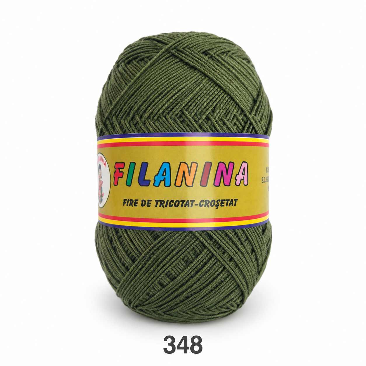 Fir Bumbac Premium 100 g Cod 348 Verde Pădure